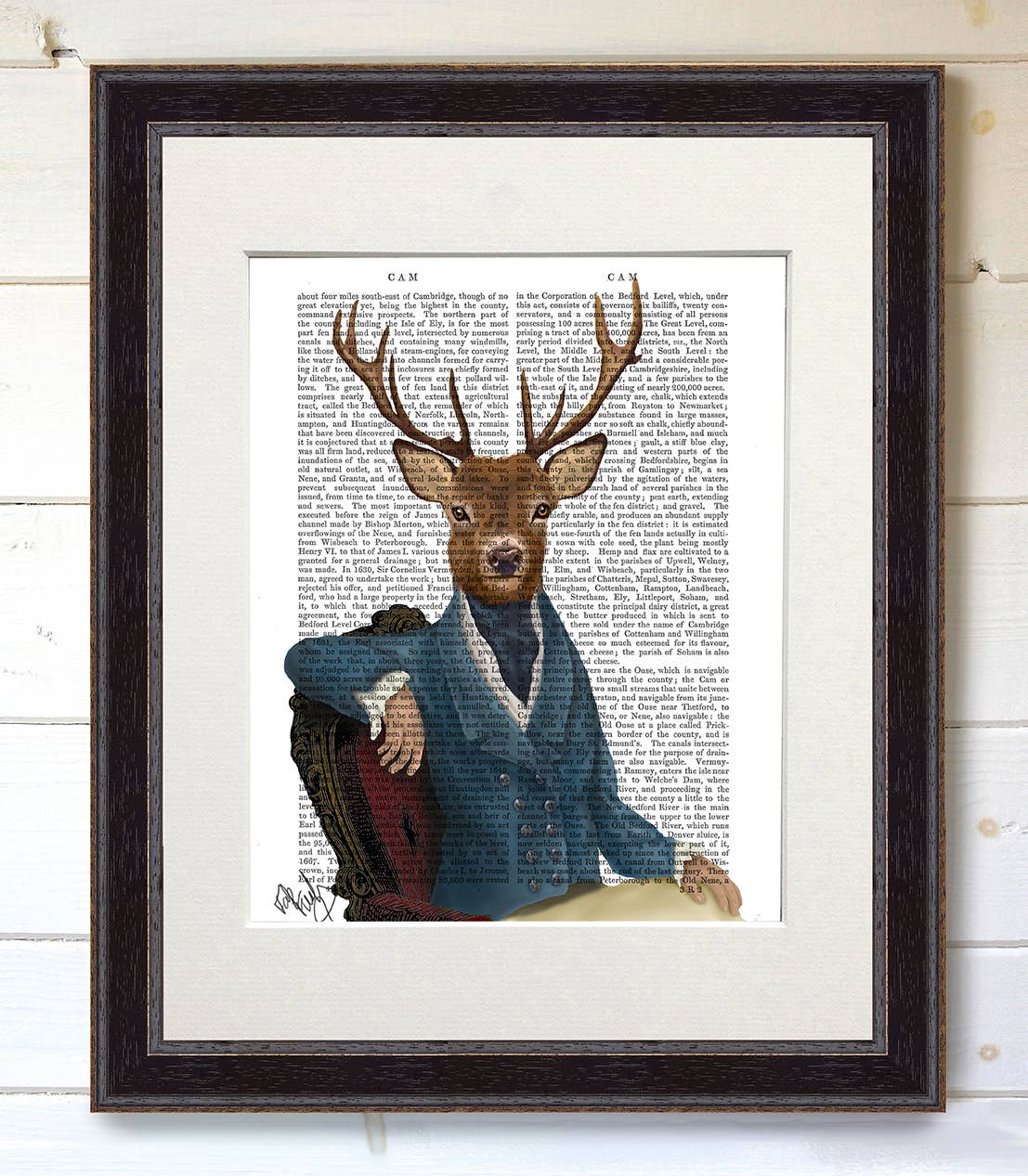 FabFunky Ltd - Wholesale Art Print - Distinguished Deer Portrait, Book Print / Art Print4
