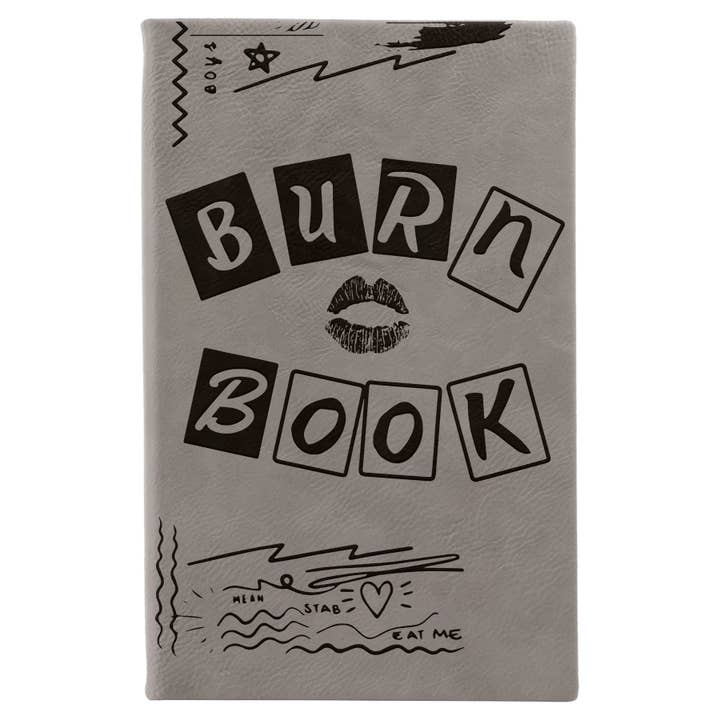 Calm Down Caren - Wholesale Journal/Diary - Burn Book - Mean Girls Leather Journal