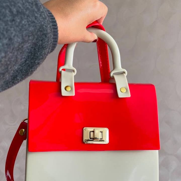 Carolina Vinyl Crossbody Bag for wholesale by Pria Handmade Accessories