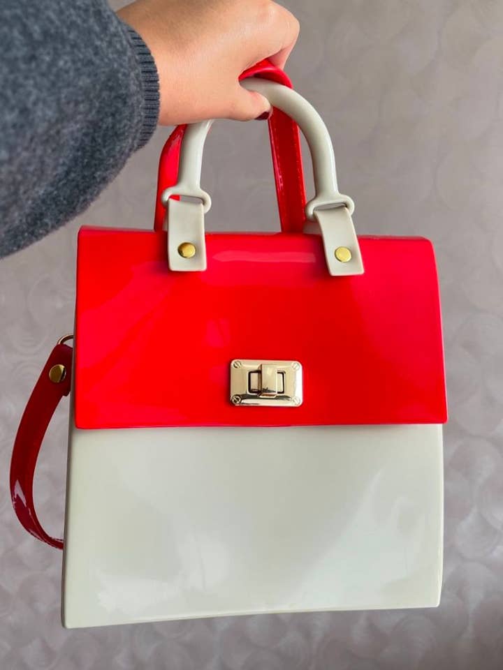 Carolina Vinyl Crossbody Bag for wholesale by Pria Handmade Accessories