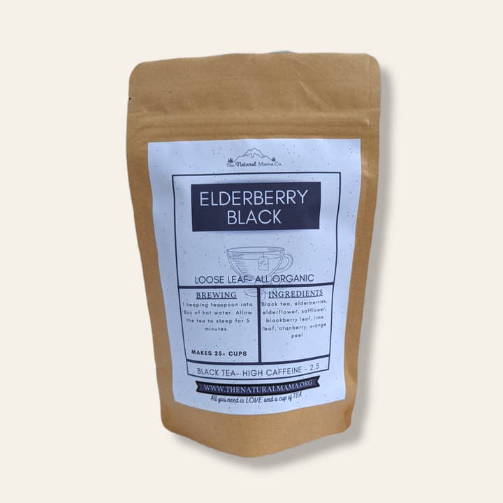 Elderberry Black Tea for wholesale by The Natural Mama Co.
