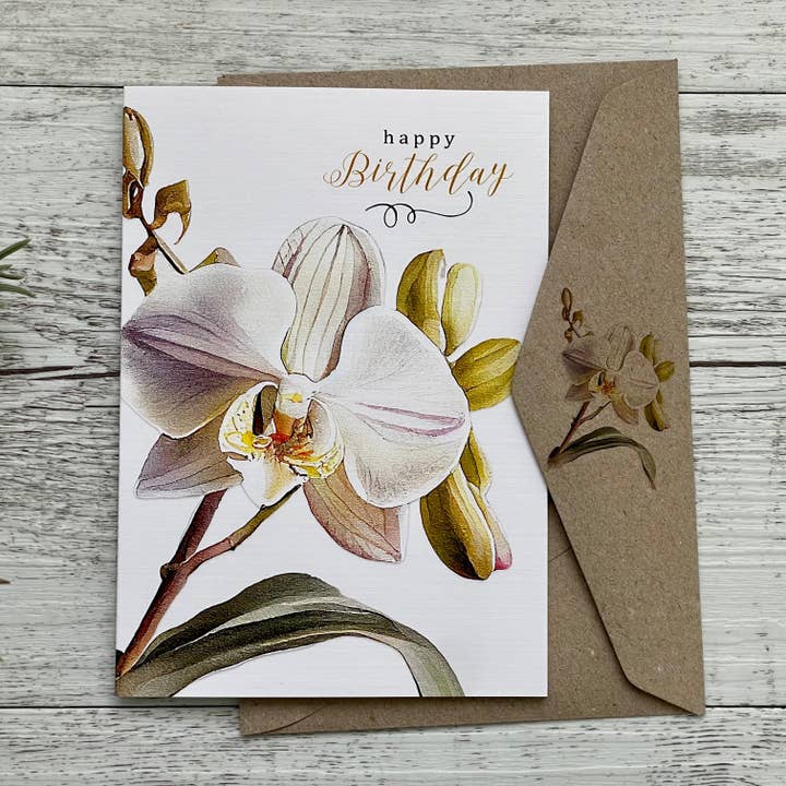 Scattered Seed Co - Wholesale Birthday card - Orchid Birthday cards - 3 designs7