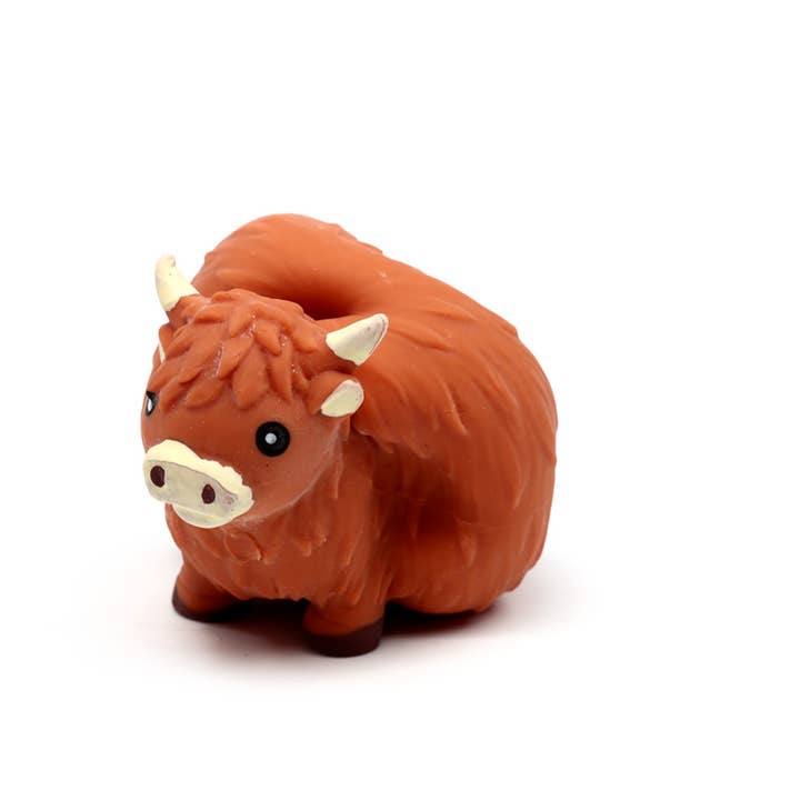 Puckator Ltd - Wholesale Stress Relief Ball/Dough - Stretchy Highland Coo Toy