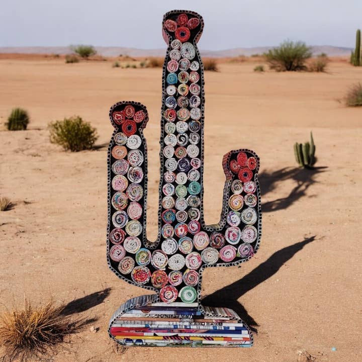 Cactus Figure - Recycled Paper for wholesale by The Upcycled Paper Company