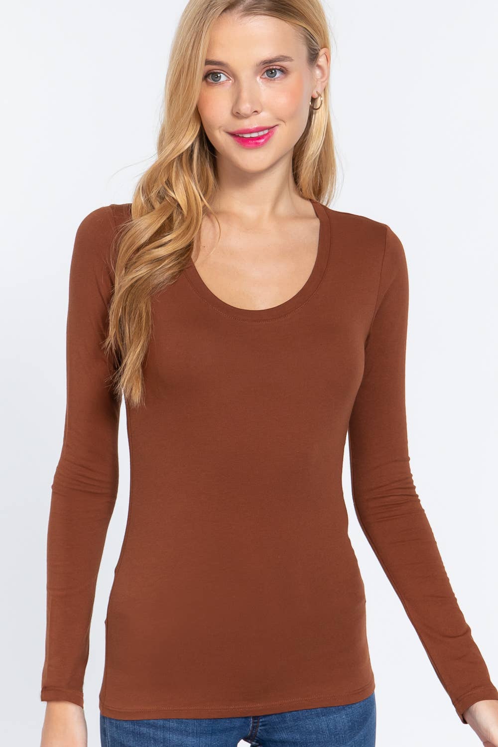 Vanilla Monkey - Wholesale Knit Top - Women's - Long Sleeve Scoop Neck Basic Top47