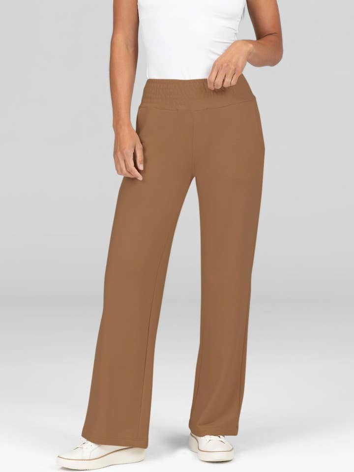 Gemma Cozy Boho-Hose (Kamelbraun) für den Großhandel von KiraGrace