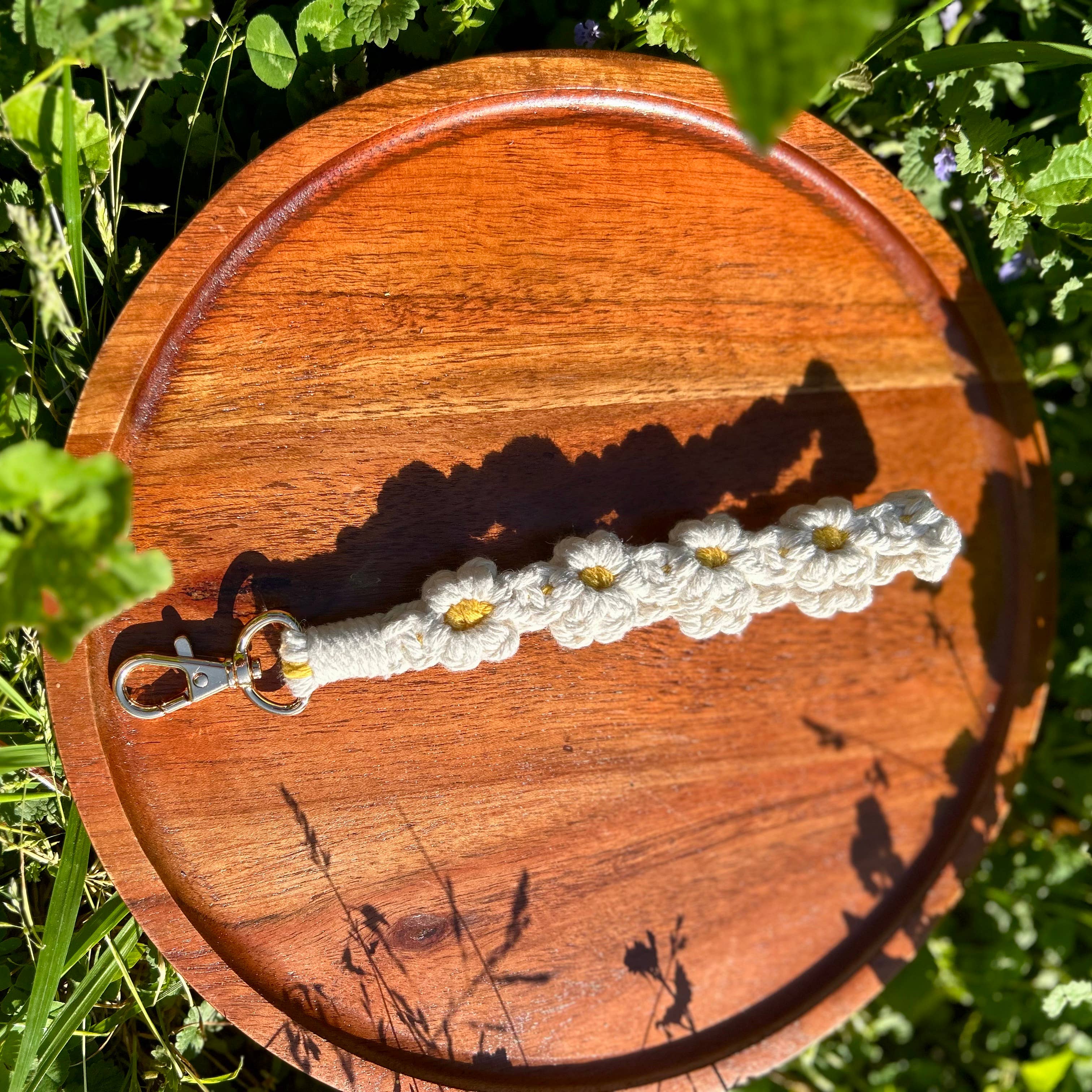 Crochet by Jolene - Wholesale Wristlet - Flower Macrame Wristlet - Multiple Colors1