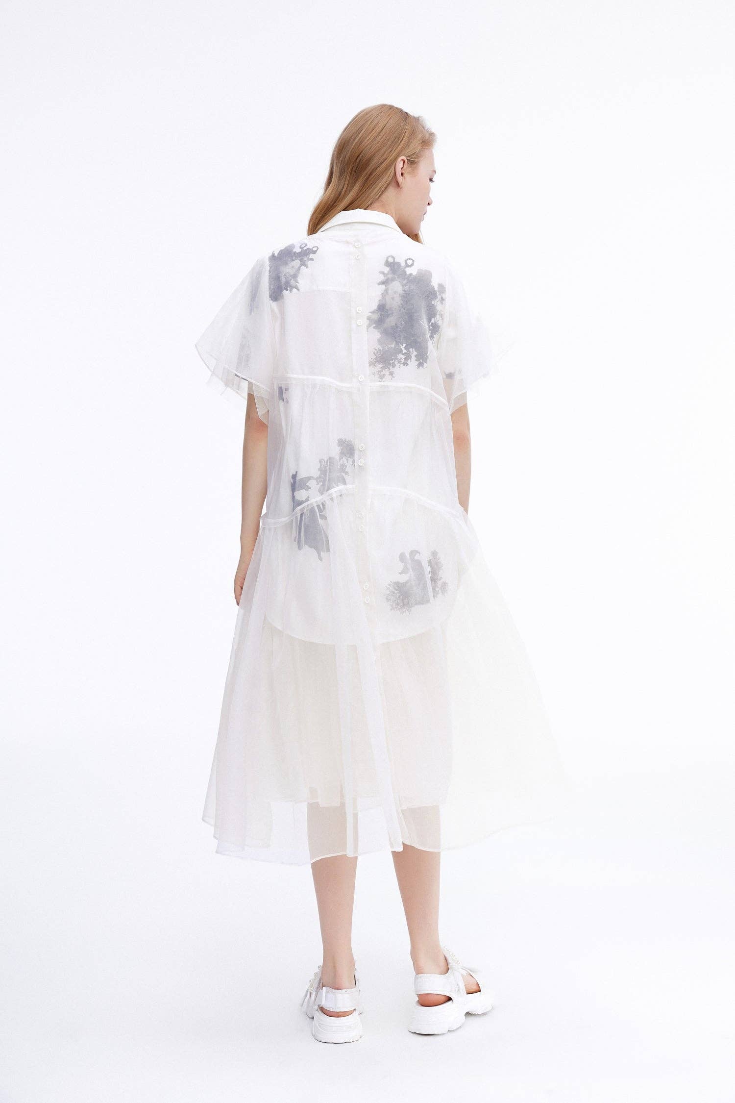 Urlazh - Wholesale Dress - Women's - ROMA Ink-Tulle Overlay Dress1