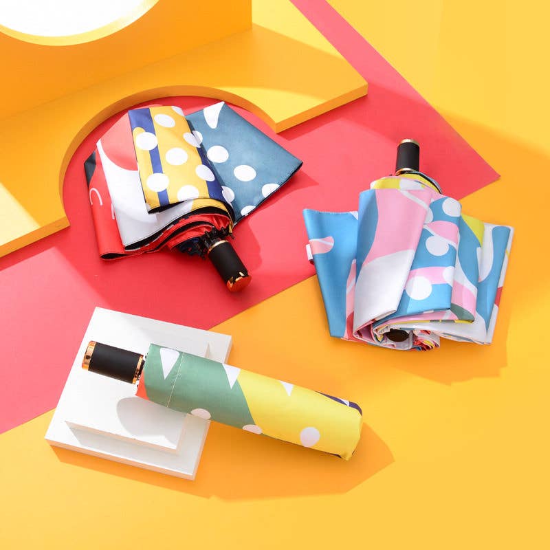 liqubit – Engroshandel Paraply - Unisex – Graffiti trykt solbeskyttende paraply4