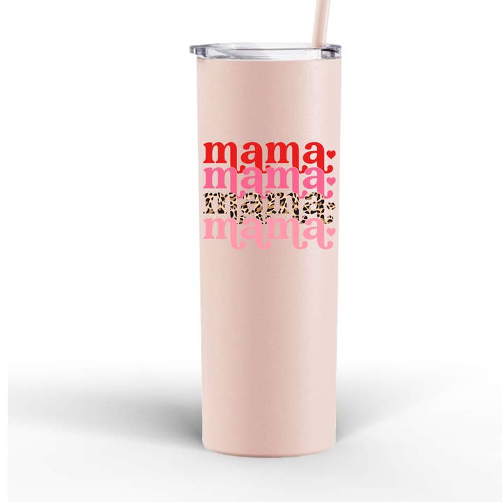 Gobelet 20 oz | Valentine Stacked Mama pour la vente par The Sign Factory TX