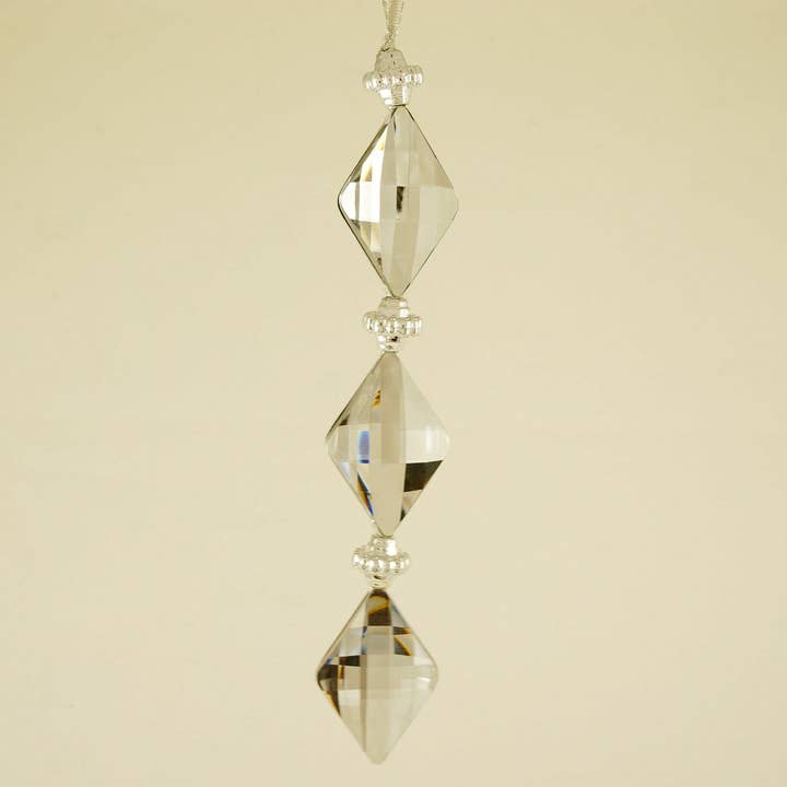 5" Three Tier Acrylic Diamond Dangle for wholesale by Decor N Beyond