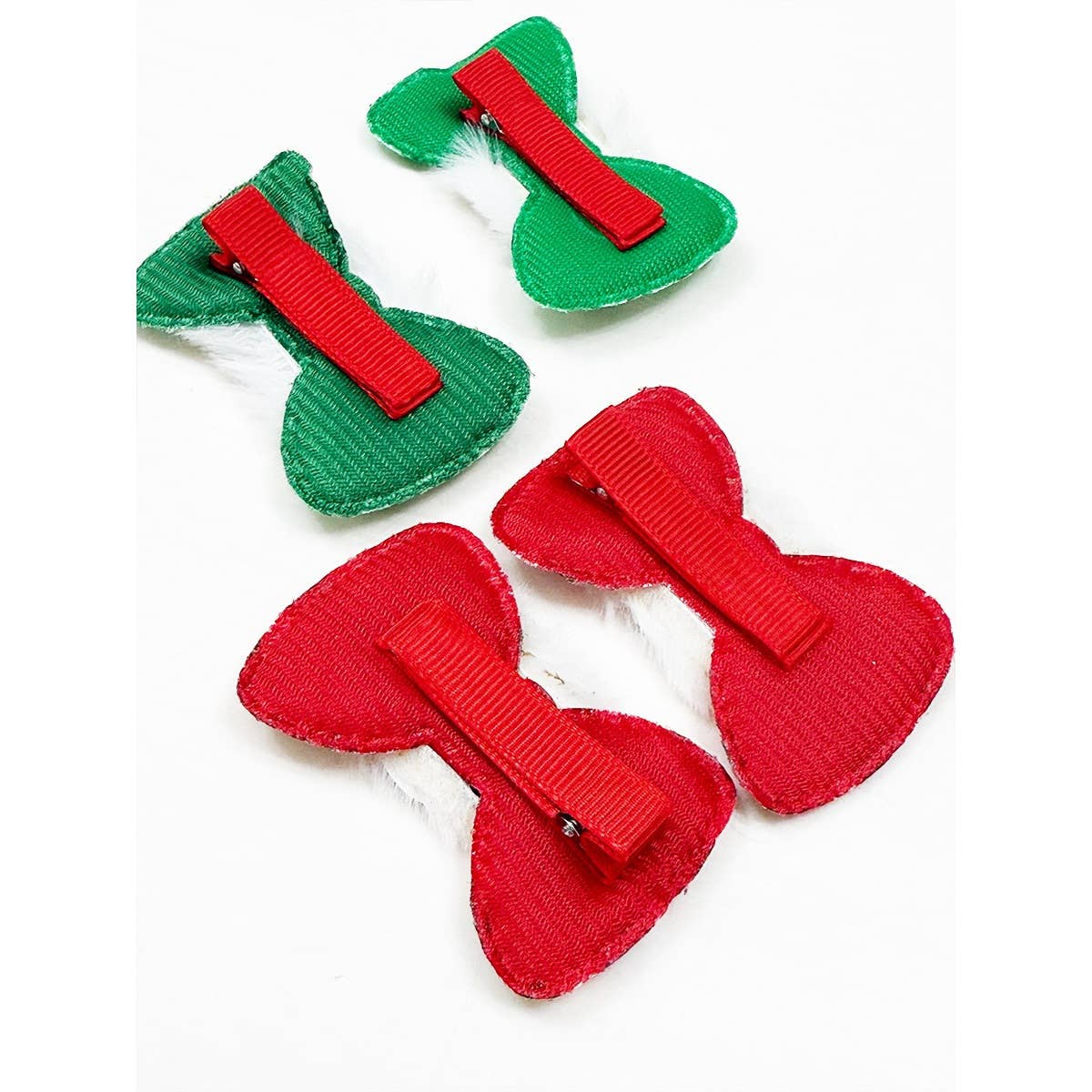 MIX COLOR Christmas Character Fur Hair Pins for wholesale on Faire1