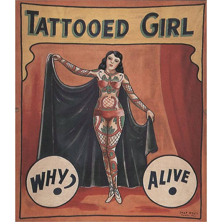 Magnet AM-799 Tattooed Girl for wholesale by Found Image Press