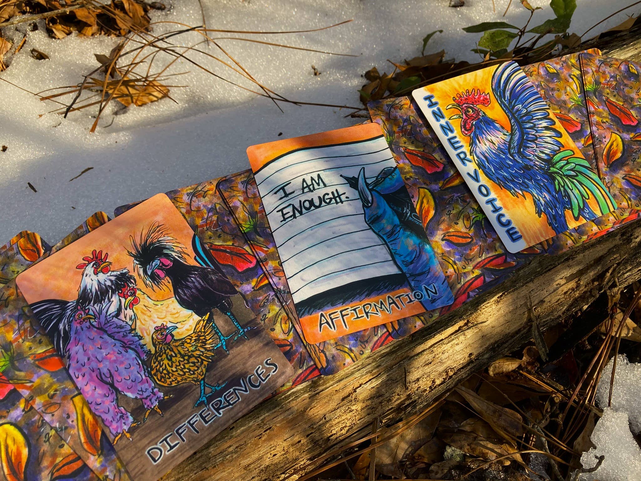 The Empathetic Chicken - Wholesale Tarot Cards - Chicken Transition Oracle Card Deck10