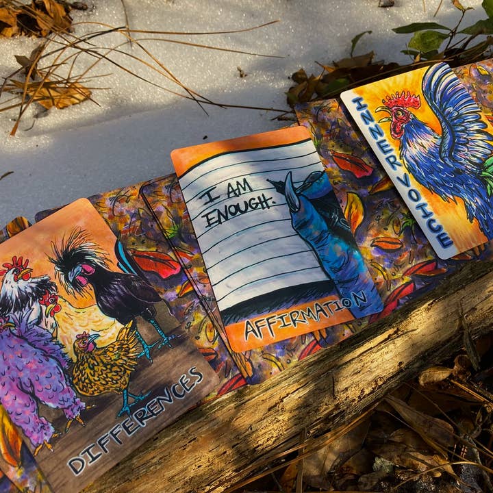 The Empathetic Chicken - Wholesale Tarot Cards - Chicken Transition Oracle Card Deck10