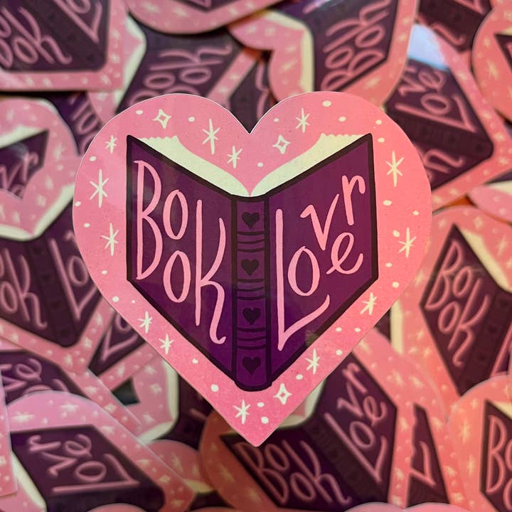 Book Lover vinyl sticker for wholesale by Rather Keen