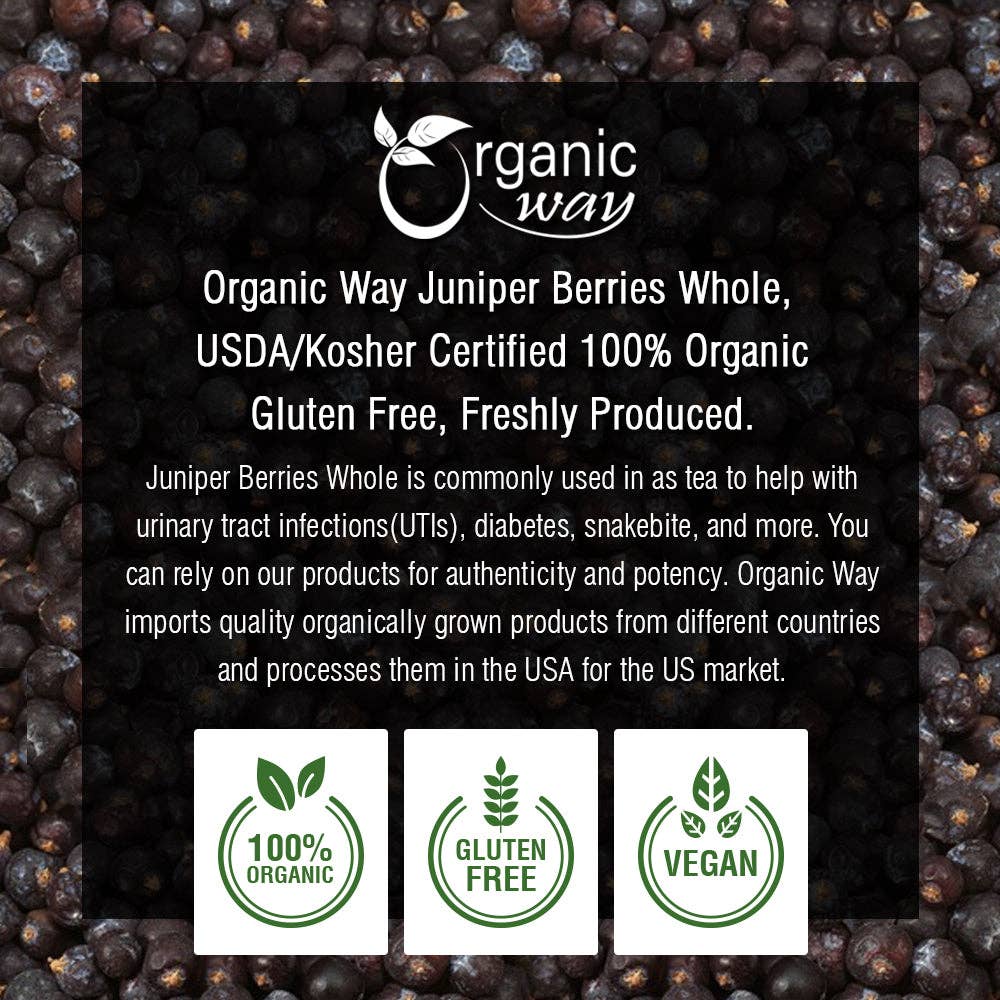 Organic Way LLC - Vendita all'ingrosso Erbe aromatiche - Bacche di Ginepro Intere (Juniperus communis) - Raccolta Selvatica Europea | Certificato Kosher | Crudo, Vegano, Non OGM e Senza Glutine | Certificato USDA | Origine - Albania8