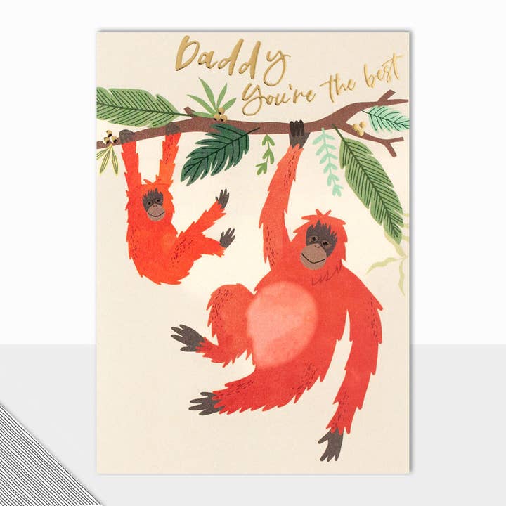 Kingdom Collection Fathers Day Orangutan for wholesale by Laura Darrington Design Ltd