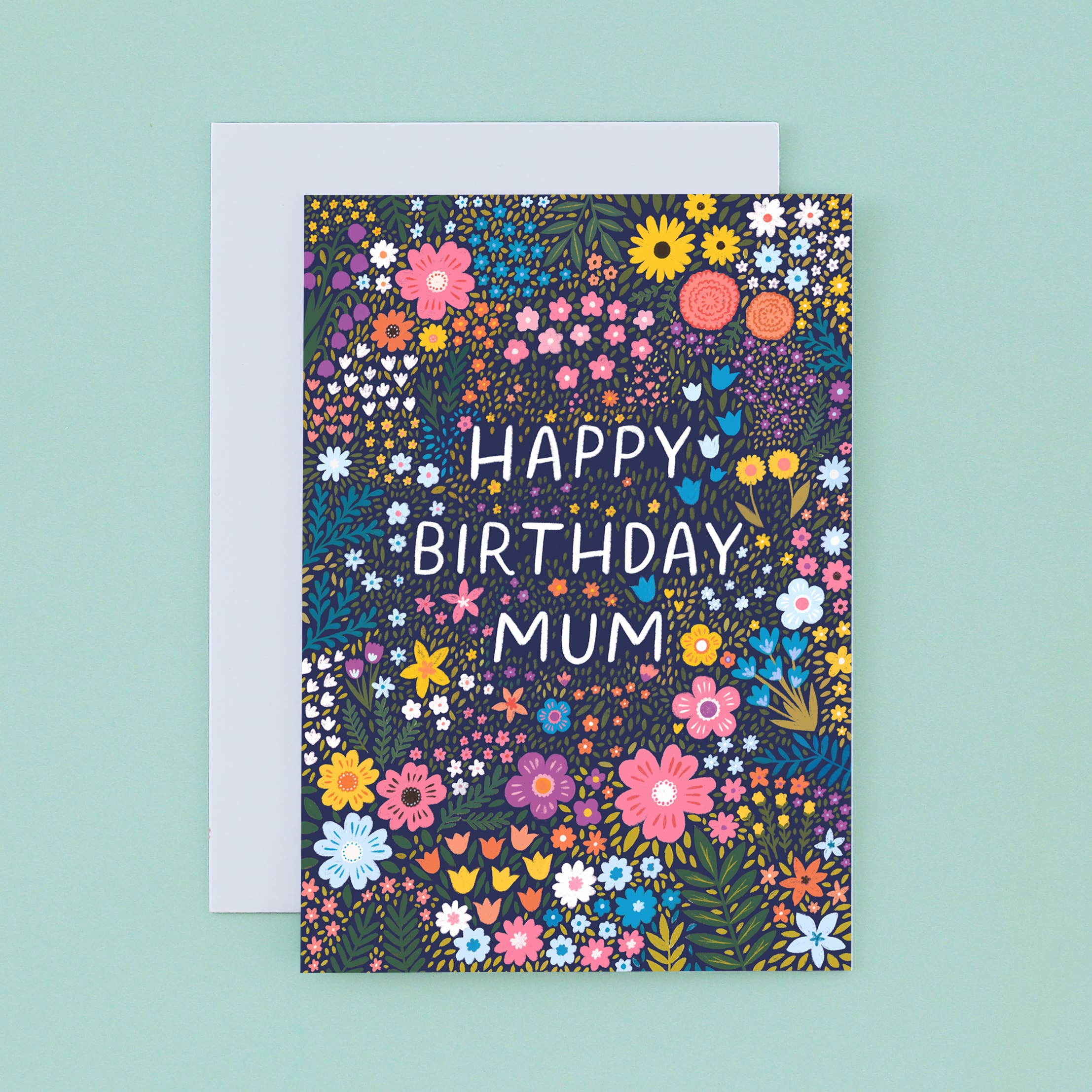 Pear Tree Press – wholesale Birthday card – Pink Floral Birthday Card For Mum - Bestseller (Case of 6)