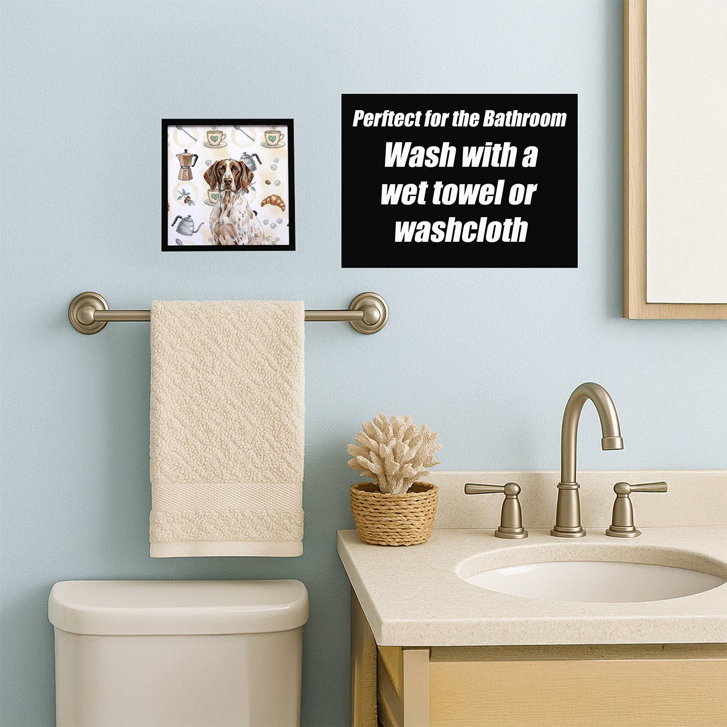 Caroline's Treasures - Wholesale Art Print - German Shorthaired Pointer Coffee Bar Metal Print WDK74482