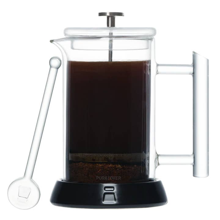 Cafeteira de Prensa Francesa de Vidro - Feita à Mão, Sem Plástico por atacado de Pure Over