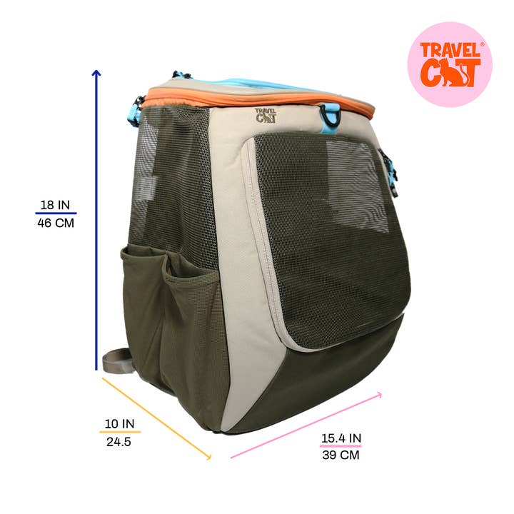 Travel Cat Wholesale - Wholesale Pet Carrier - Cat - "The Navigator" Earth Convertible Cat Backpack - For Adventurous Cats and Humans9
