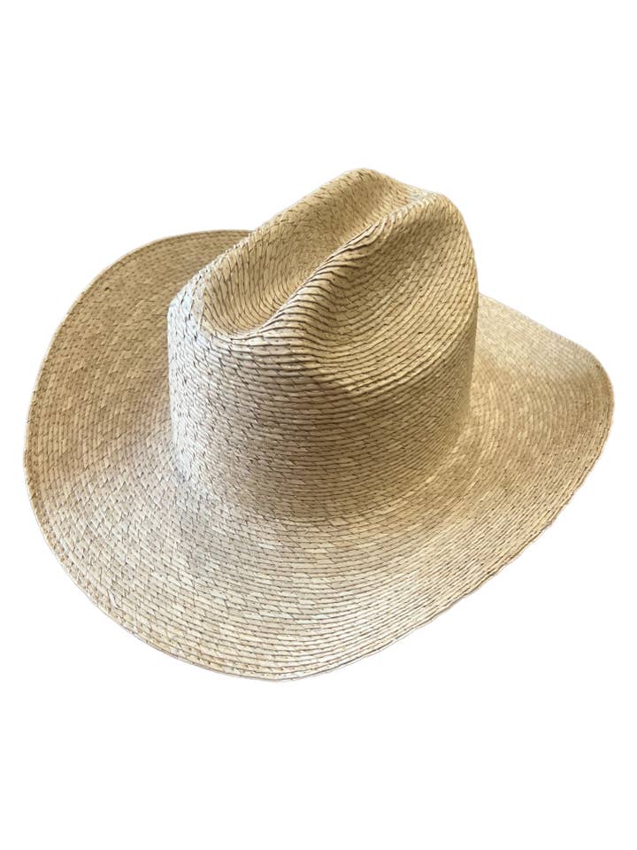 The Gunner - Palm Straw Cattleman cowboy western Hat for wholesale by Chloe Alexis