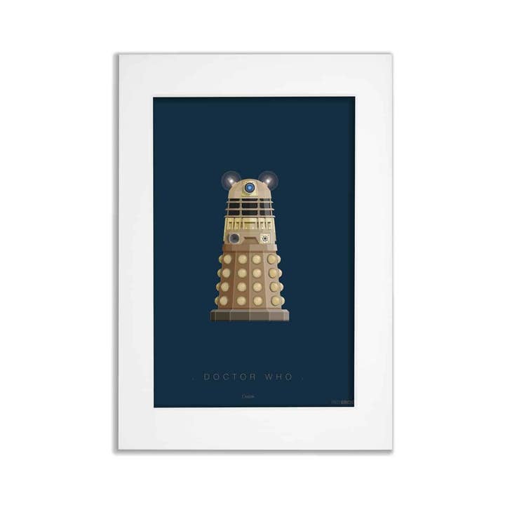 Impression d'art encadrée Dr Who Fred Birchal pour la vente par memory Box