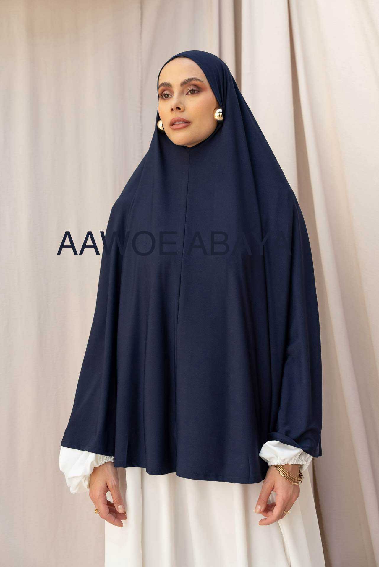 Aawoe Abaya - Wholesale Hijab - Dames - Elegante khimar met lange mouwen - 2418-KH77