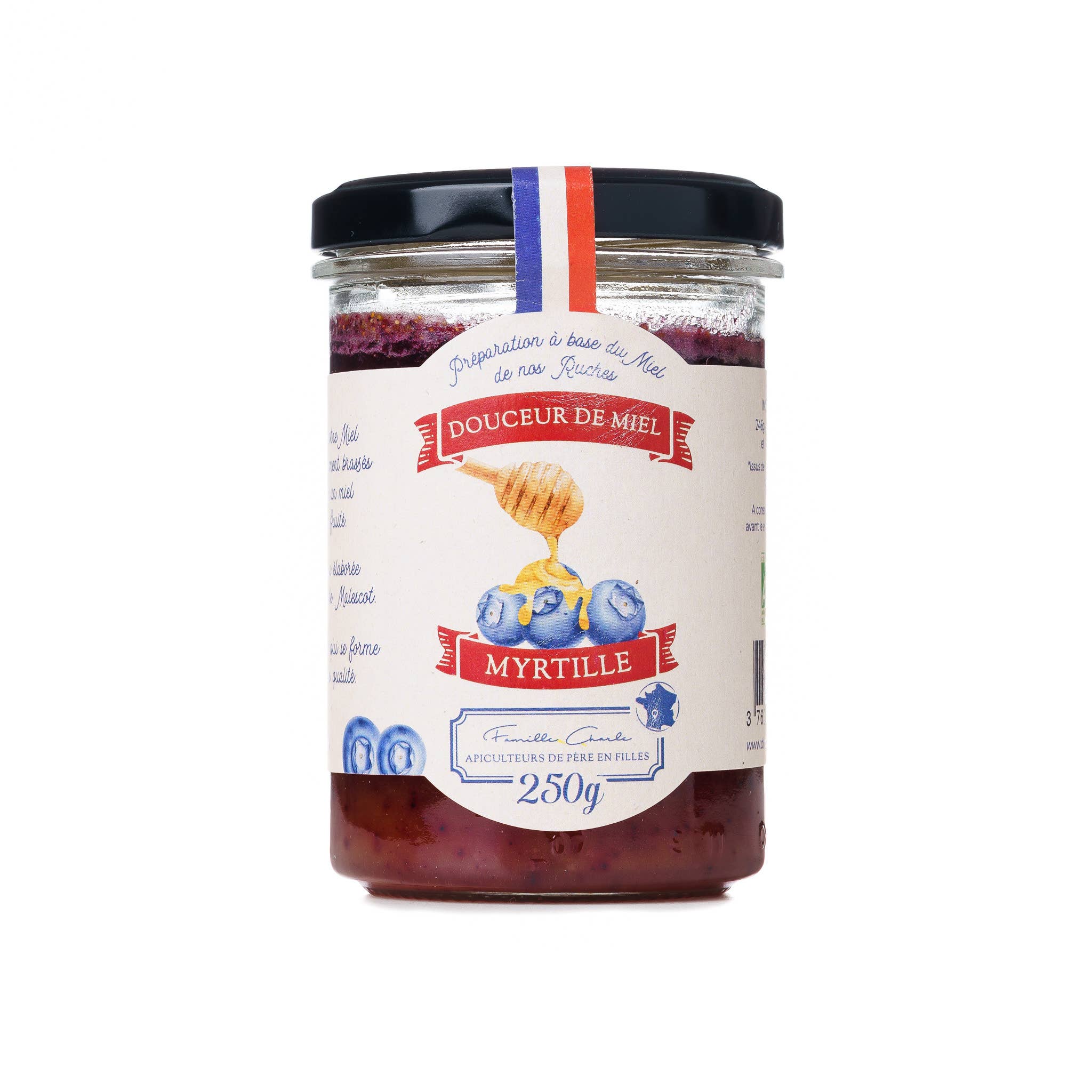 Les Abeilles de Malescot – wholesale Honey – Whipped Honey - Blueberry (250g)0