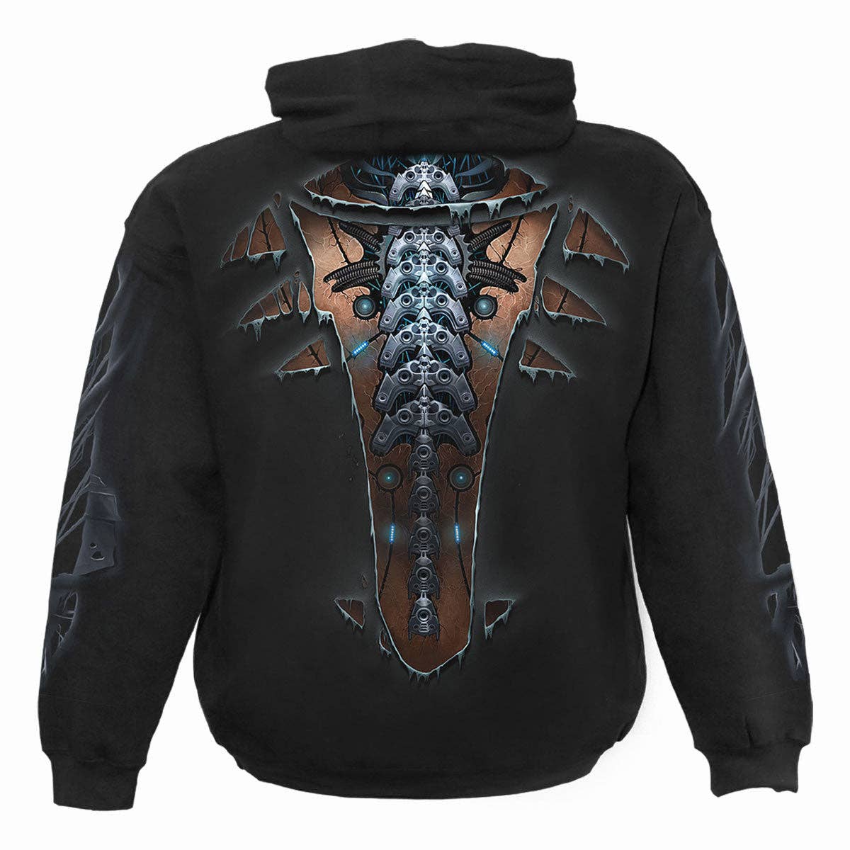 Spiral - Wholesale Hoodie - Men's - CYBER SKIN - Hoody Black1