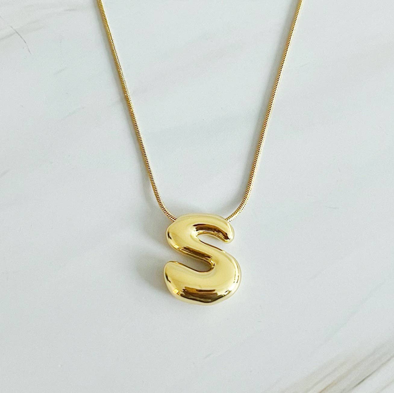 Ellison+Young - Wholesale Pendant/Charm Necklace - Balloon Letter Initial Necklace13