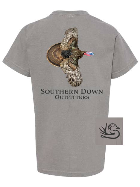 Flying Turkey Youth Tee for wholesale by Southern Down Outfitters