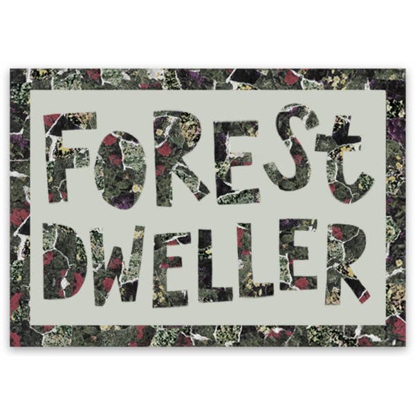Adesivo in vinile Forest Dweller per la vendita all'ingrosso da parte di Lionheart Canyon Studio