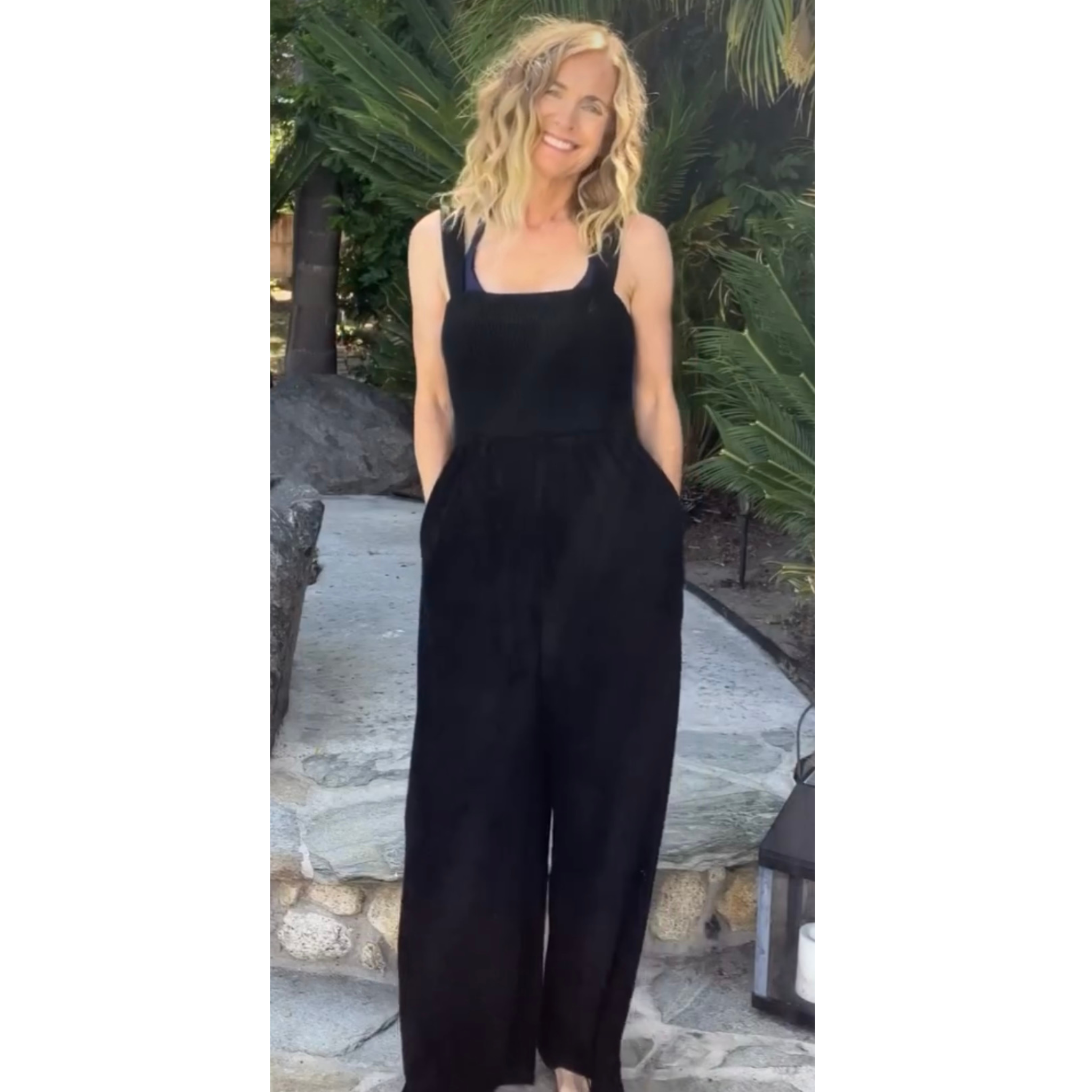 Bette - Wholesale Jumpsuit - Women's - Cabana Black Terry Cloth Jumpsuit | Travel & Loungewear11