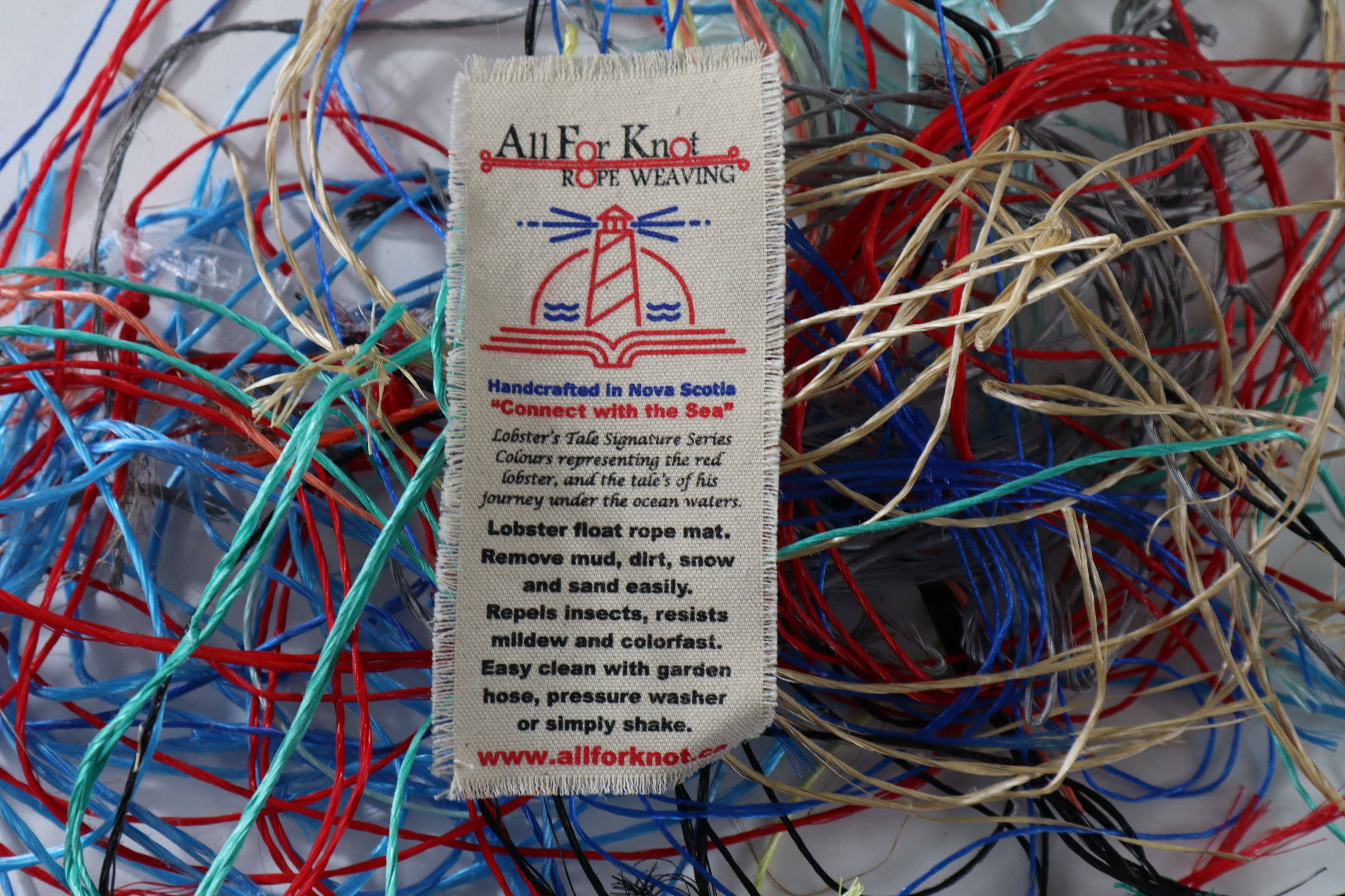 All For Knot Rope Weaving Inc - Wholesale Door Mat - Lobster Rope Doormat - Signature Series "Lobsters' Tale"3