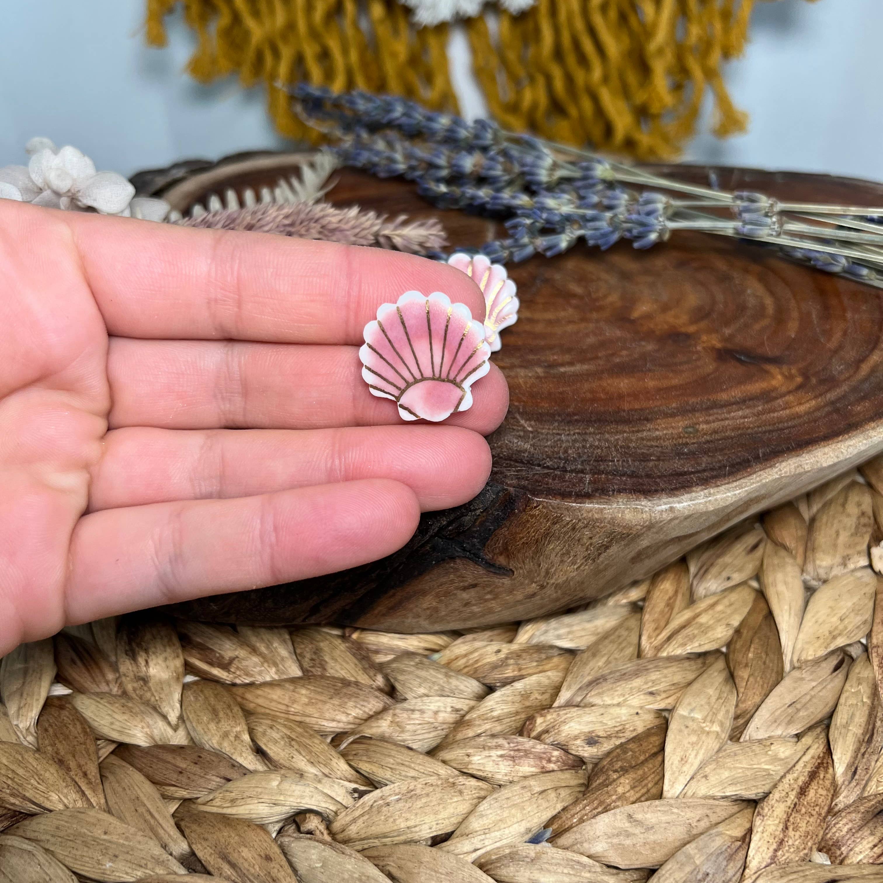 Wolf and Clay Pty Ltd - Vente Clous d'oreille - Mira - Sea Shell - Clous d'oreilles en porcelaine7