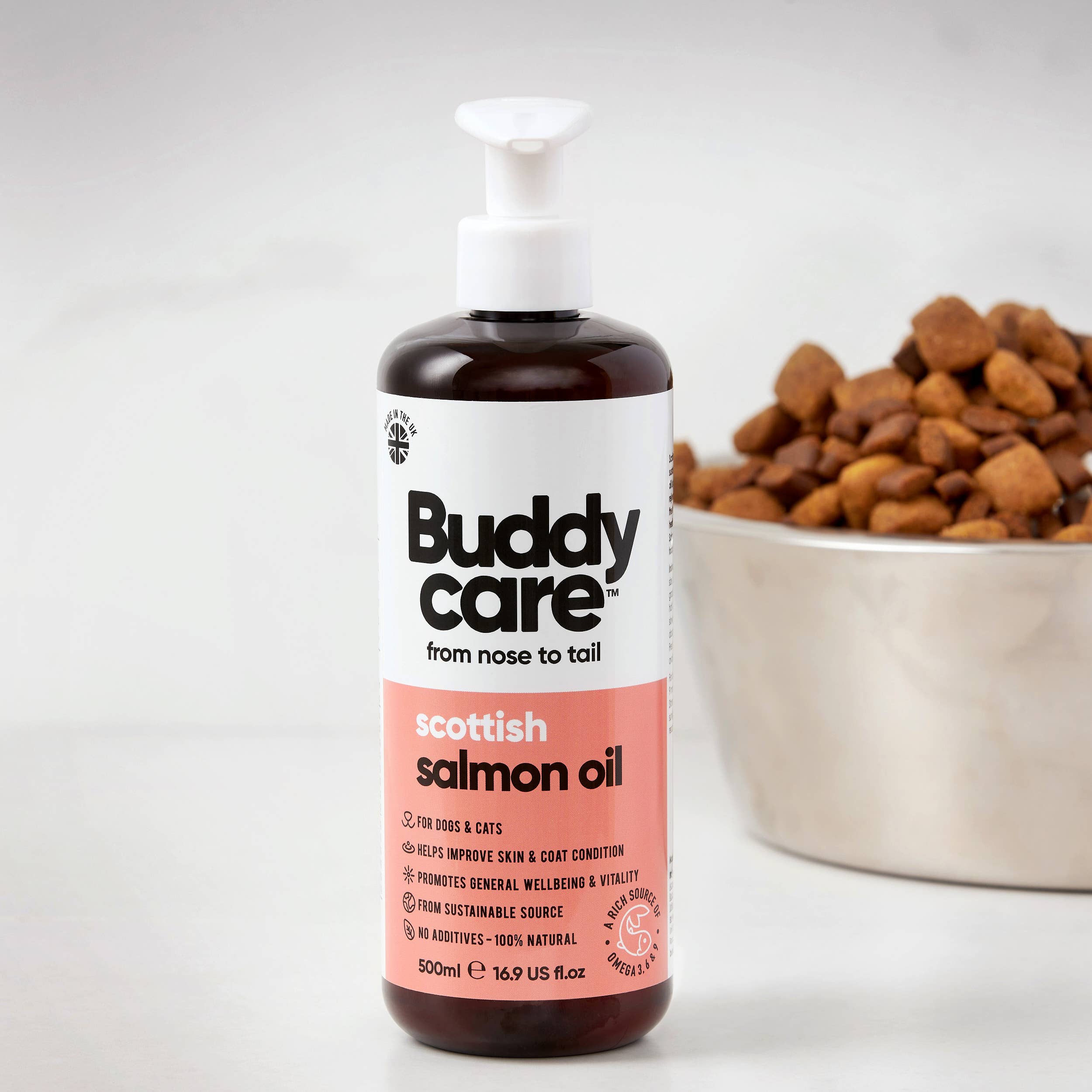 Buddycare - Vente Compléments alimentaires – chat et chien - Huile de saumon - 500 ml2