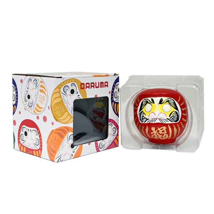 Urban Tokyo - Wholesale Decorative Figurine - 3.5 Inch Lucky Daruma Red Fortune Unpainted Eyes (1/36)3