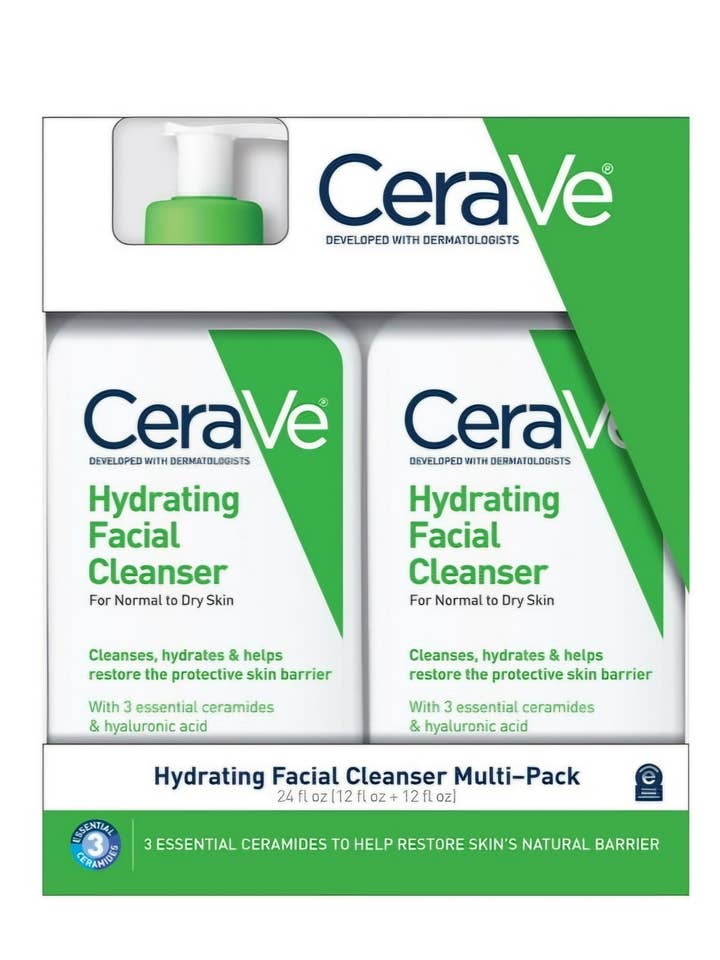 CeraVe Nettoyant Hydratant pour le Visage Peaux Normales à Sèches 12oz 2PK pour la vente par Majesitc Health