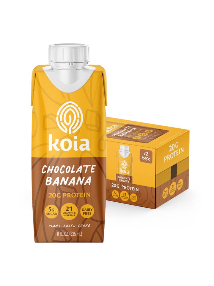 Chocolate Banana Nutrition Shake - 12pk Shelf Stable for wholesale by Koia