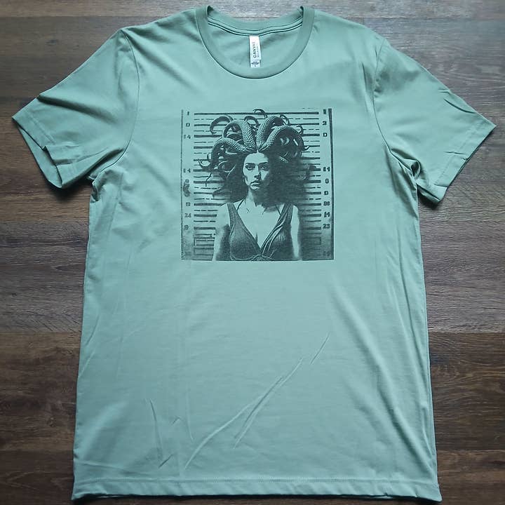 Medusa Mugshot Graphic Tee for wholesale by Haack Shack