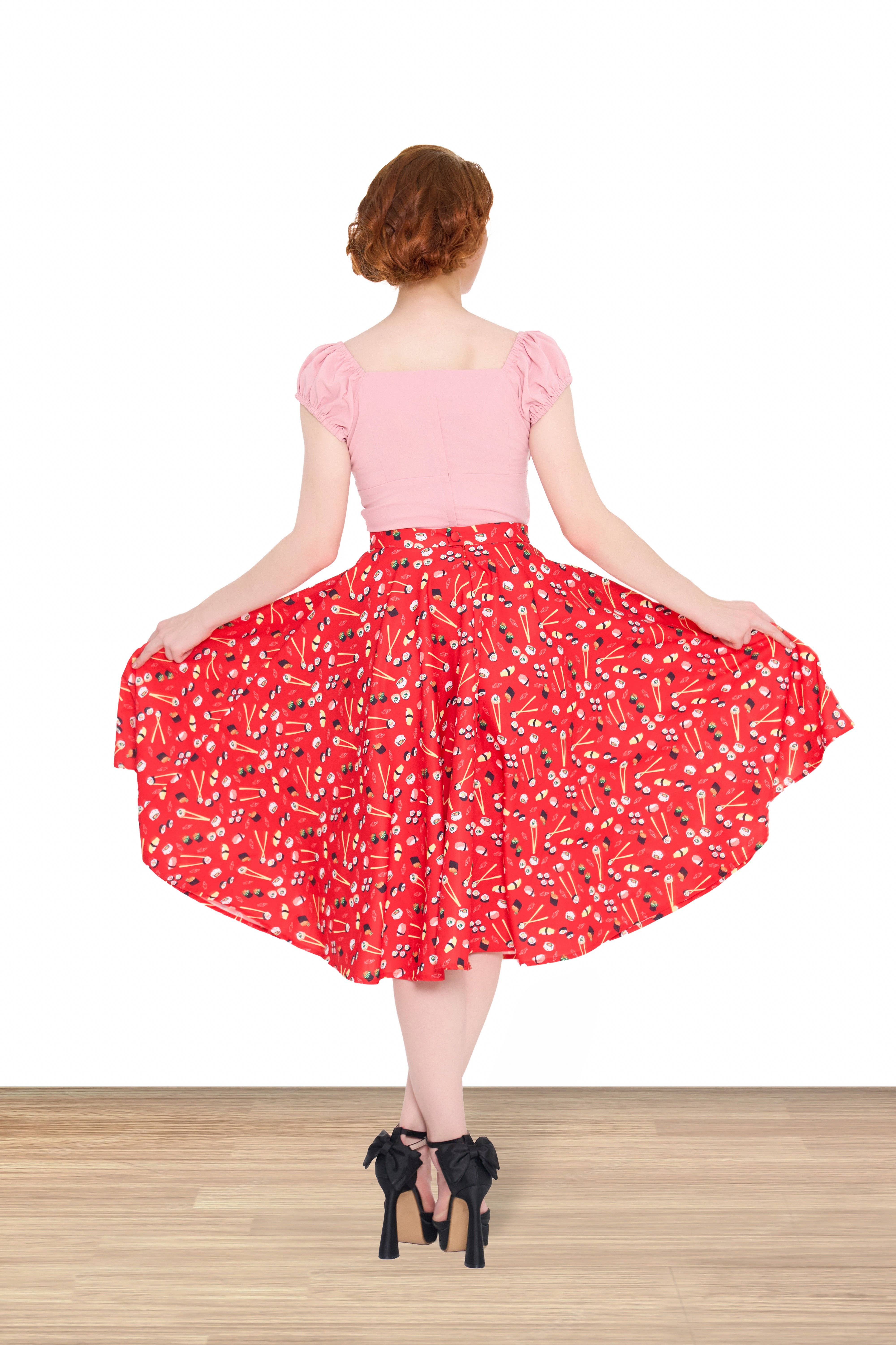 Lindy Bop / Econotrom S.L. - Wholesale Rok - Dames - Peggy Sue rok met sushi-print1