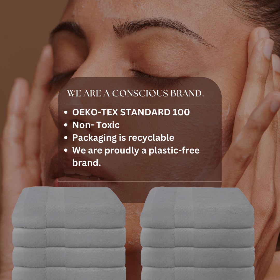 Gray 12 Pack Washcloths Set 100% Cotton 13x13 Luxury Face Towels for wholesale on Faire1