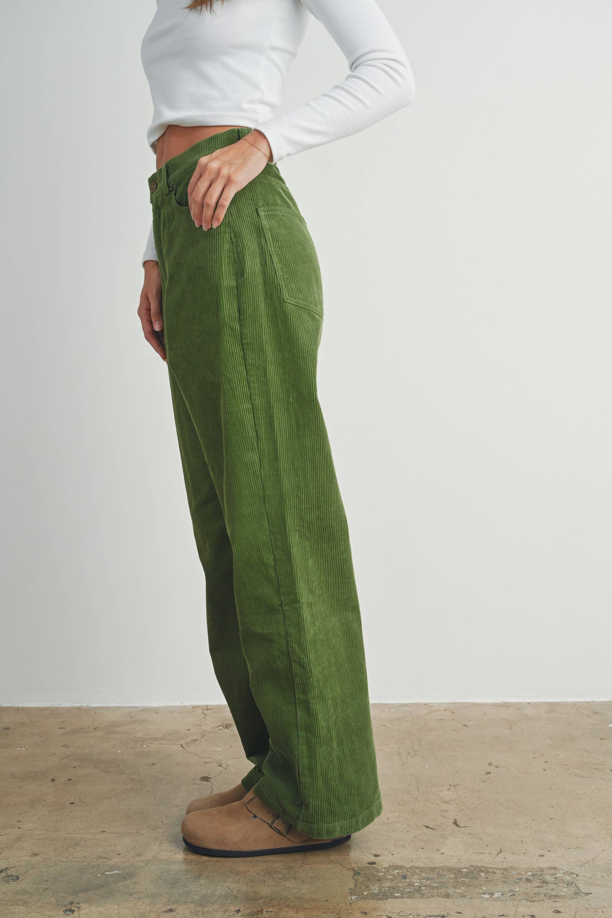 BUTTERMELON - Vendita all'ingrosso Pantalone - Donna - Pantaloni in velluto a coste con tasche - BMP722423