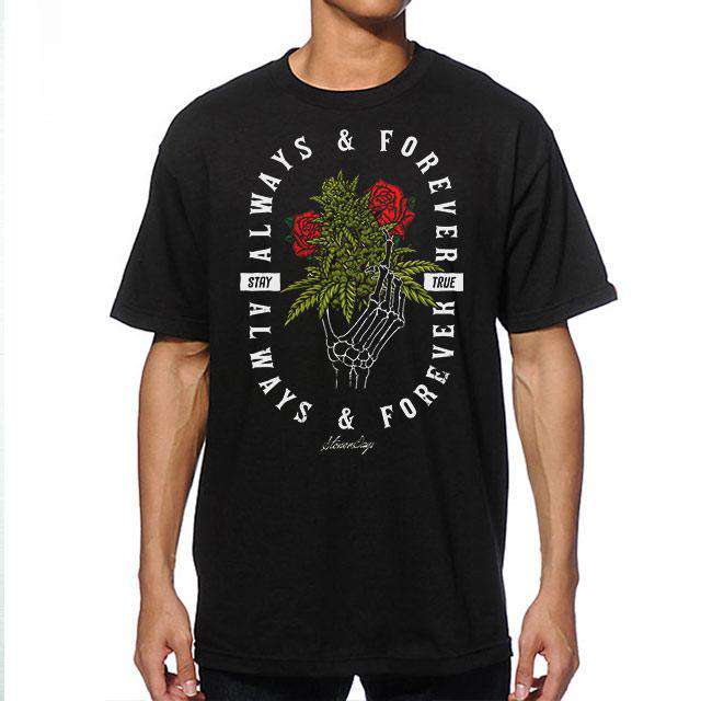 MEN'S ALWAYS AND FOREVER TEE for wholesale by StonerDays Apparel