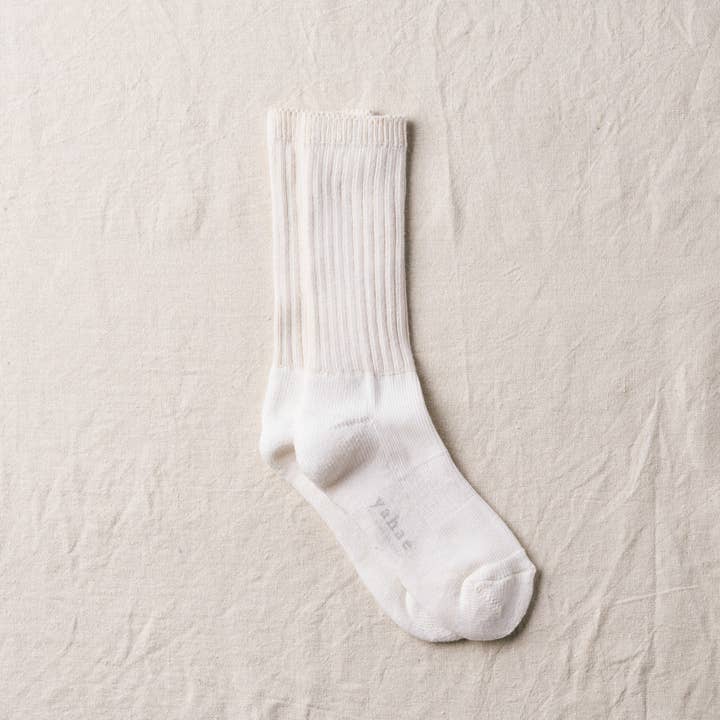 Organic Cotton Pile Crew Socks for wholesale by YAHAE