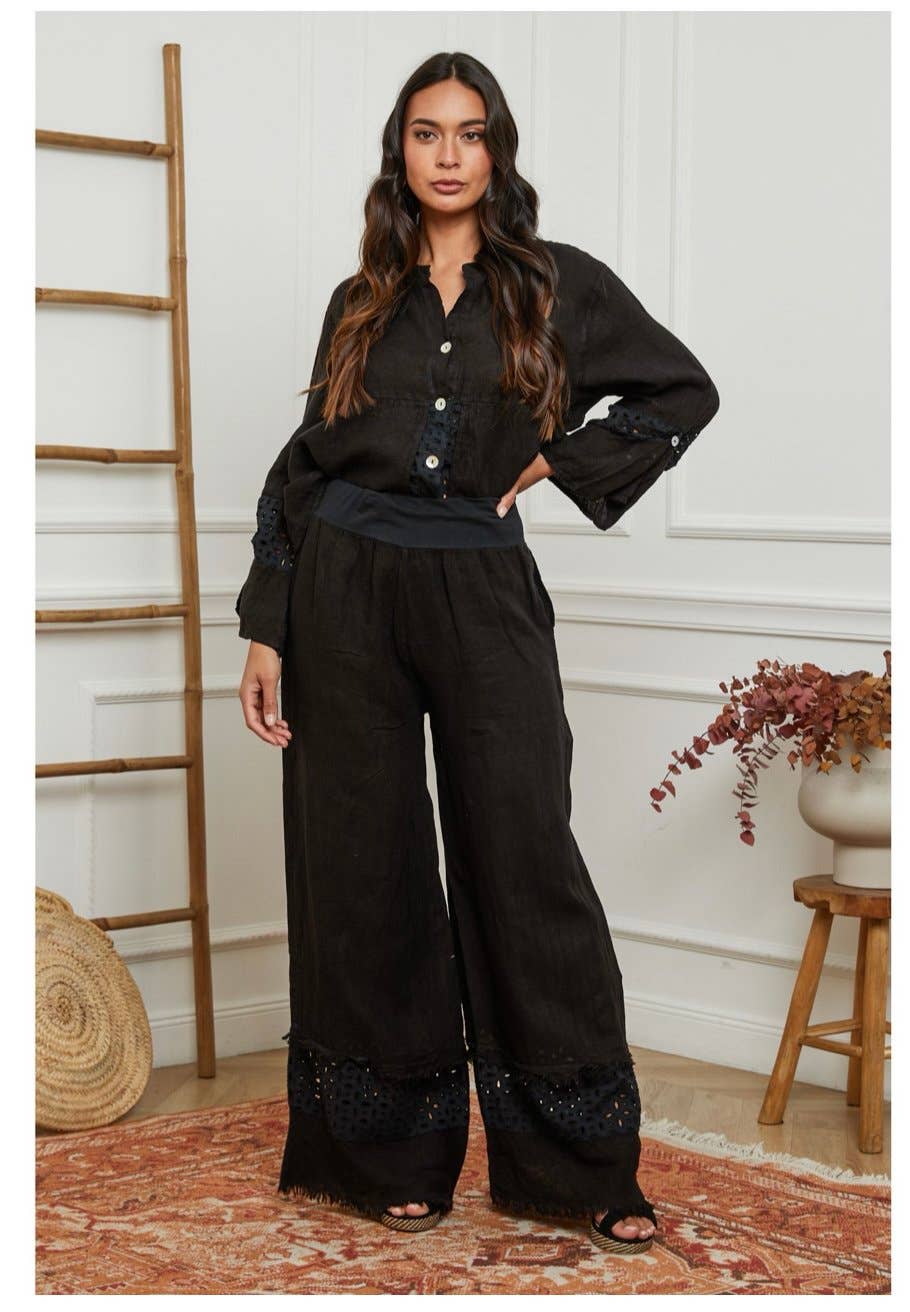 LÉA & LUC - Vendita all'ingrosso Pantalone - Donna - Pantaloni in 100% Lino RIF. 3049038