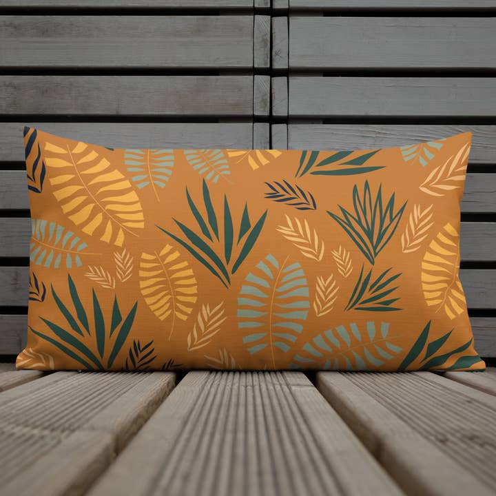 Safari pattern // russet background (ruggine) for wholesale by Mariasara Pattern Design