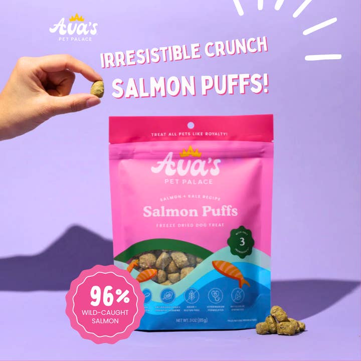 Ava's Pet Palace - Wholesale Pet Treats - Dog - Freeze Dried Dog Treats - Wild Salmon + Kale & Flax seed3